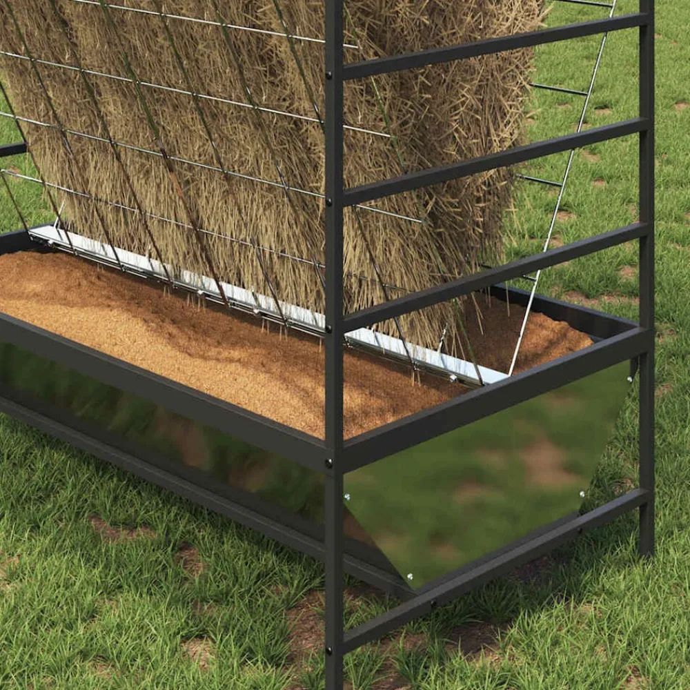 vidaXL Comedero para Ganado Plateado 100 x 60 x 90 cm Acero galvanizado Hot