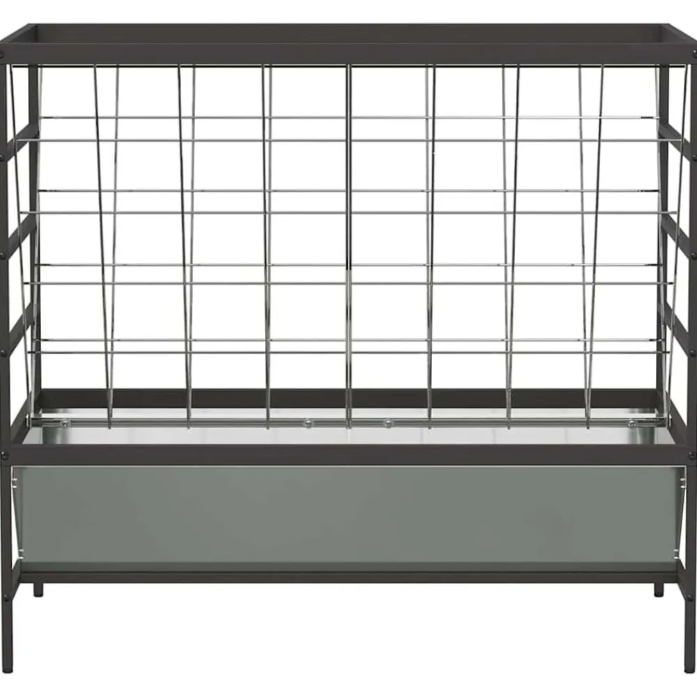 vidaXL Comedero para Ganado Plateado 100 x 60 x 90 cm Acero galvanizado Hot