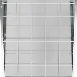 vidaXL Comedero para Heno Colgante Plateado 61 x 33 x 66 cm Acero galvanizado Discount