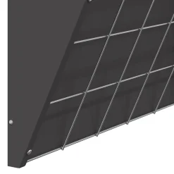 vidaXL Comedero para Heno Colgante 61 x 33 x 66 cm Negro Hot