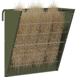 vidaXL Comedero para Heno Colgante 61 x 33 x 66 cm Verde oliva