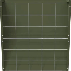 vidaXL Comedero para Heno Colgante 61 x 33 x 66 cm Verde oliva