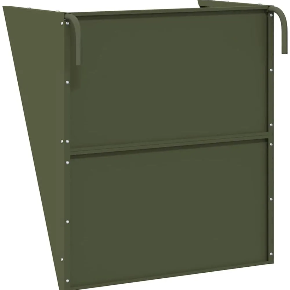 vidaXL Comedero para Heno Colgante 61 x 33 x 66 cm Verde oliva