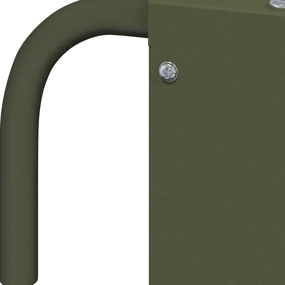 vidaXL Comedero para Heno Colgante 61 x 33 x 66 cm Verde oliva