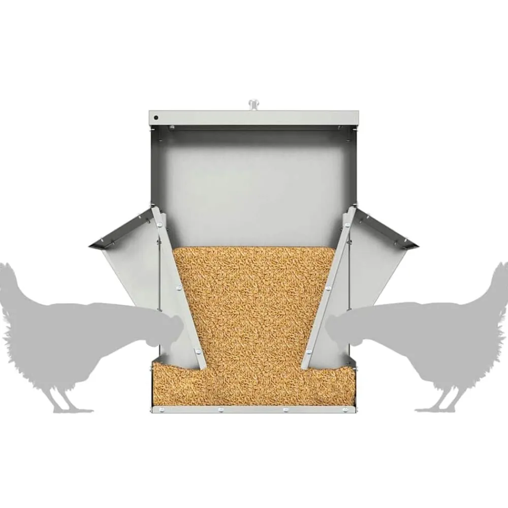 vidaXL Productos Para Mascotas-Comedero para pollos 40,5 x 45 x 41 cm