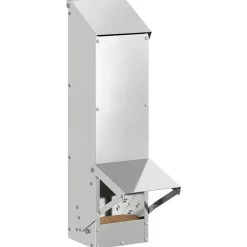 vidaXL Comedero para pollos Plateado 13 x 12 x 51 cm Acero galvanizado Best