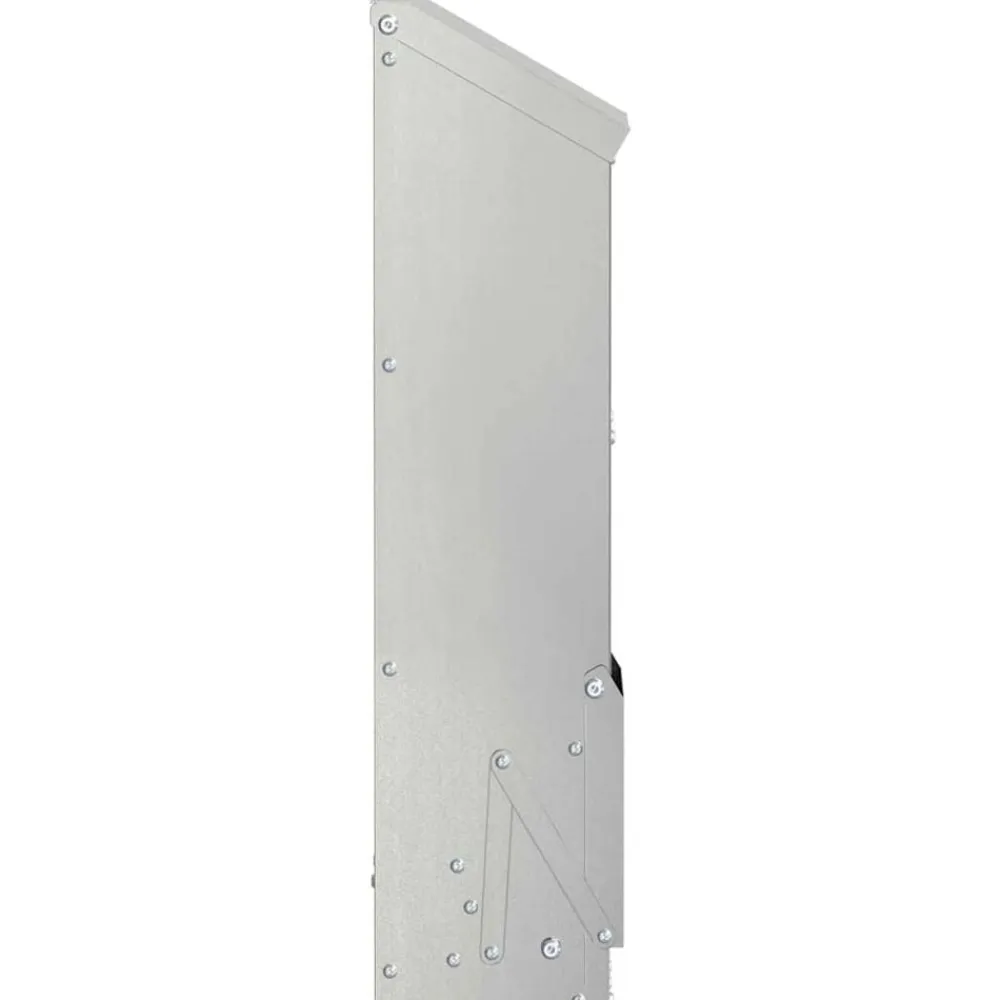 vidaXL Comedero para pollos Plateado 13 x 12 x 51 cm Acero galvanizado Best
