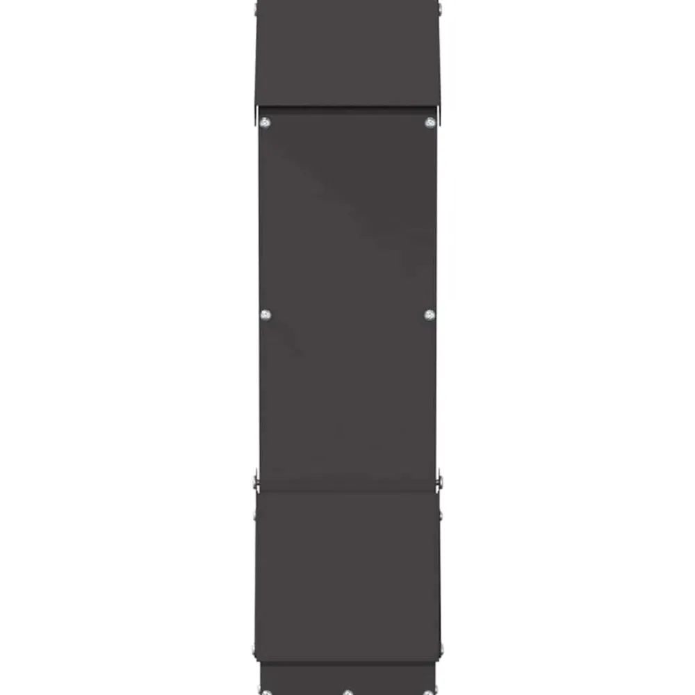 vidaXL Comedero para pollos 13 x 12 x 51 cm Negro Clearance