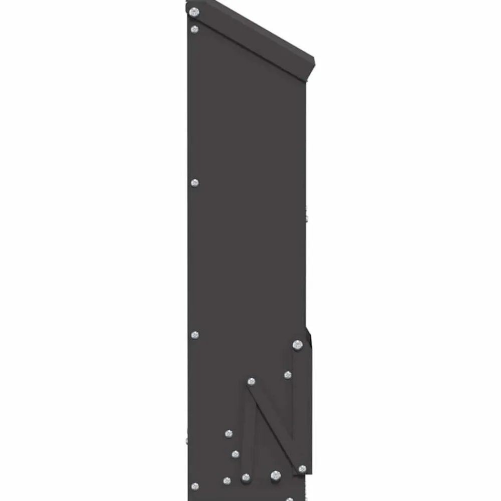 vidaXL Comedero para pollos 13 x 12 x 51 cm Negro Clearance