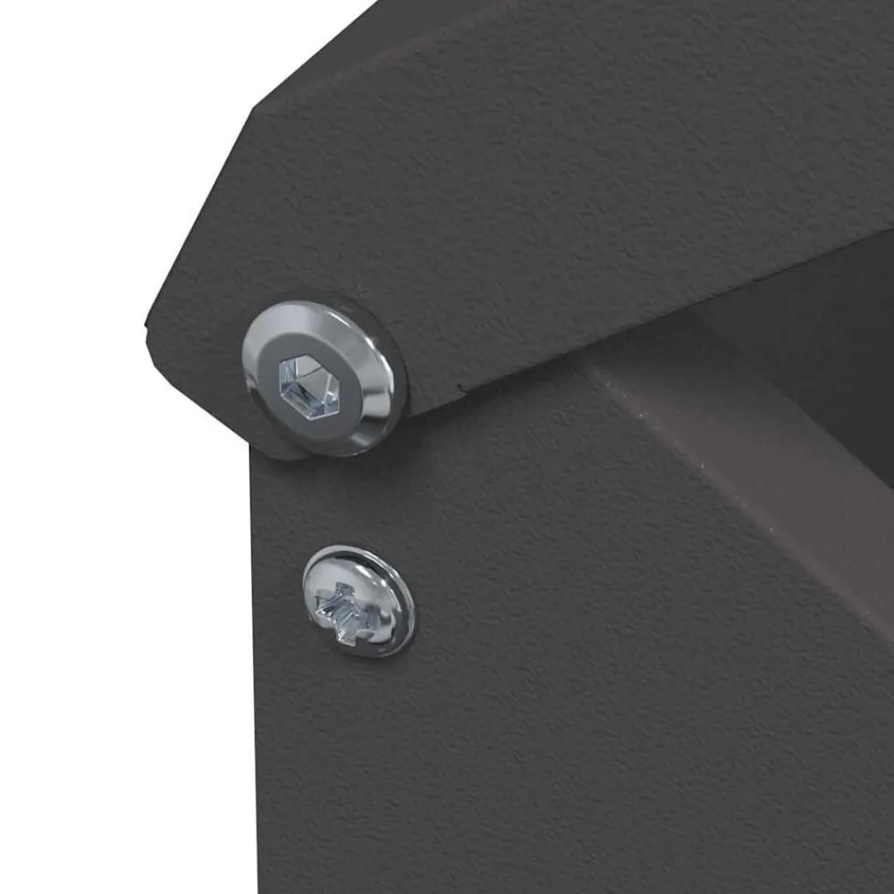 vidaXL Comedero para pollos 13 x 12 x 51 cm Negro Clearance