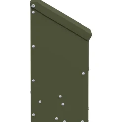 vidaXL Comedero para pollos 21 x 16 x 33 cm Verde oliva Discount