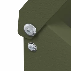 vidaXL Comedero para pollos 21 x 16 x 33 cm Verde oliva Discount