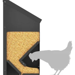 vidaXL Productos Para Mascotas-Comedero para pollos 21 x 16 x 33 cm