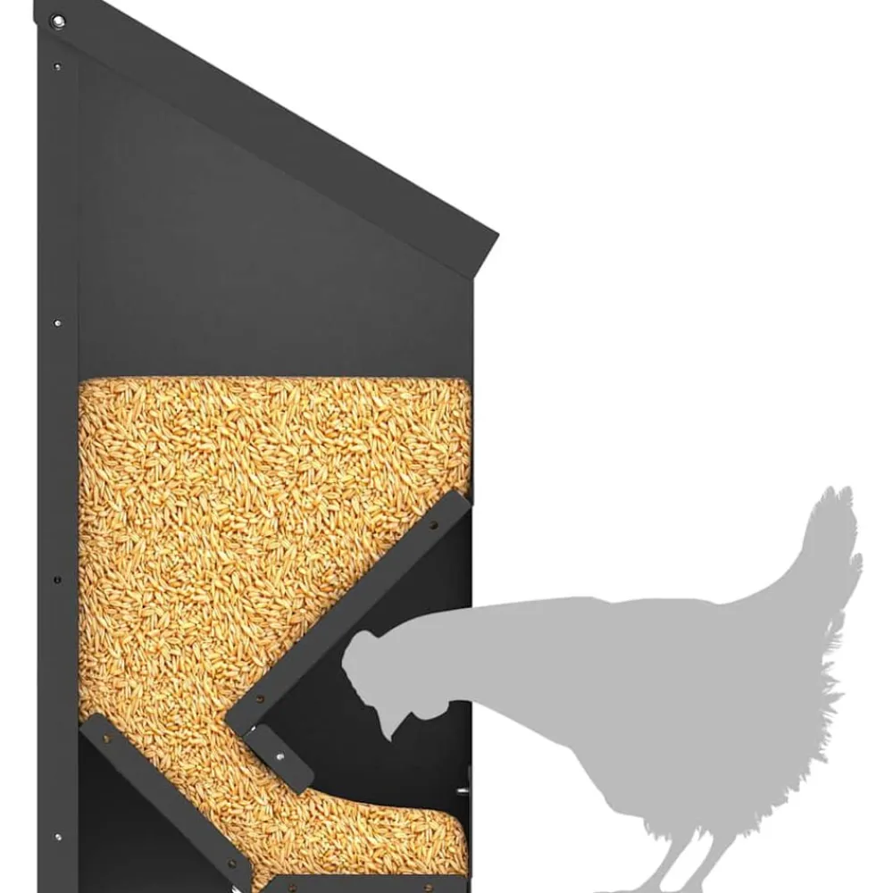 vidaXL Productos Para Mascotas-Comedero para pollos 21 x 16 x 33 cm
