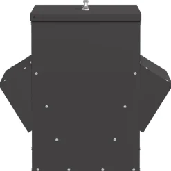 vidaXL Comedero para pollos 40,5 x 45 x 41 cm Negro Hot