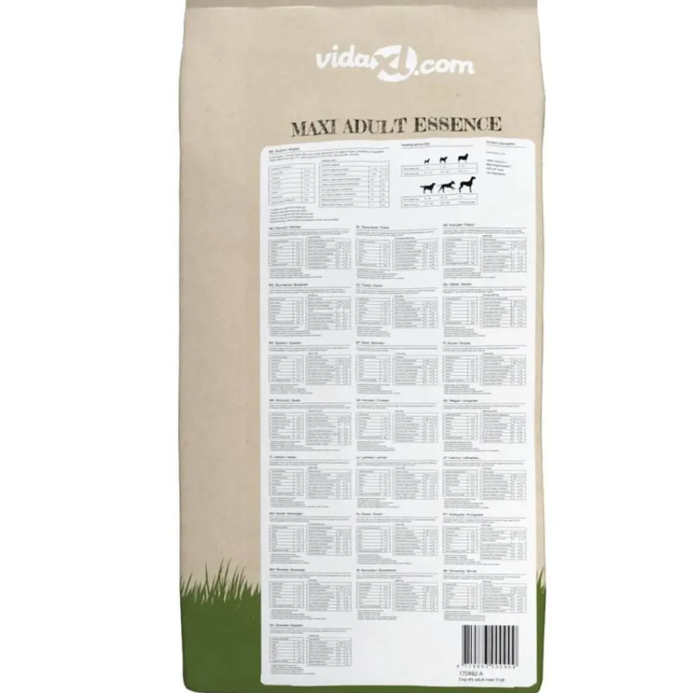 vidaXL Comida seca para perros Maxi Adult Essence Beef & Chicken 15 kg New
