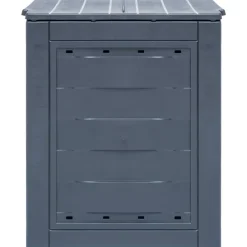 vidaXL Jardín-Compostador de jardín gris 60x60x73 cm 260 L