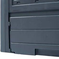 vidaXL Jardín-Compostador de jardín gris 60x60x73 cm 260 L