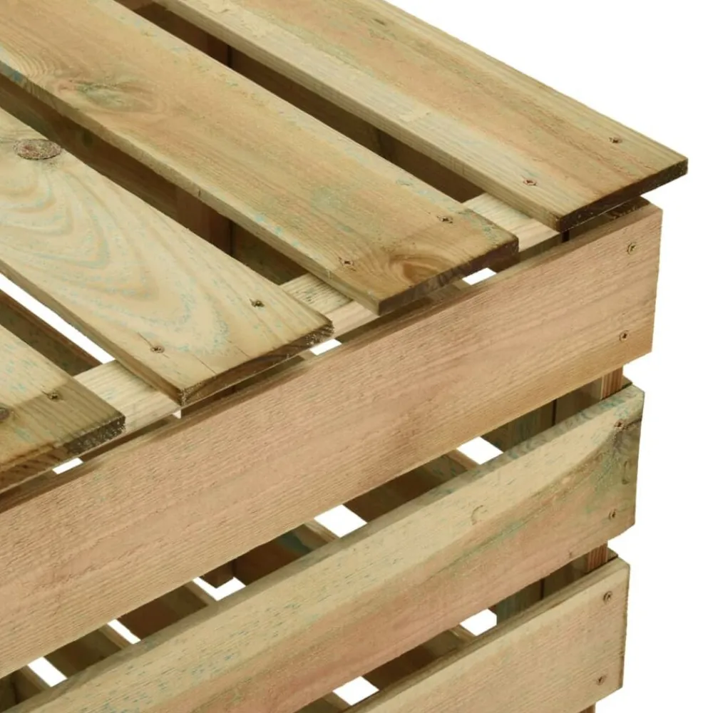 vidaXL Jardín-Compostador de láminas madera de pino impregnada 80x50x100 cm