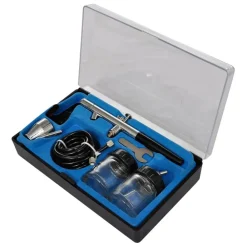 vidaXL Herramientas-Compresor de aerógrafo con 3 pistolas