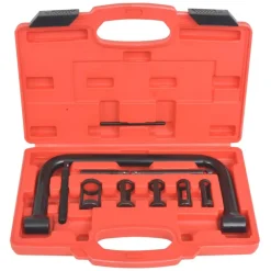 vidaXL Equipo & Herramientas De Taller-Compresor de muelles de válvula 10 piezas Set de herramientas