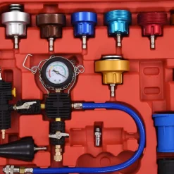 vidaXL Comprobador presión circuito refrigeración y radiador 28 piezas Discount