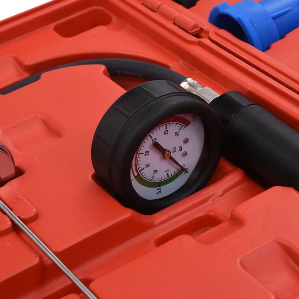 vidaXL Comprobador presión circuito refrigeración y radiador 18 piezas Outlet