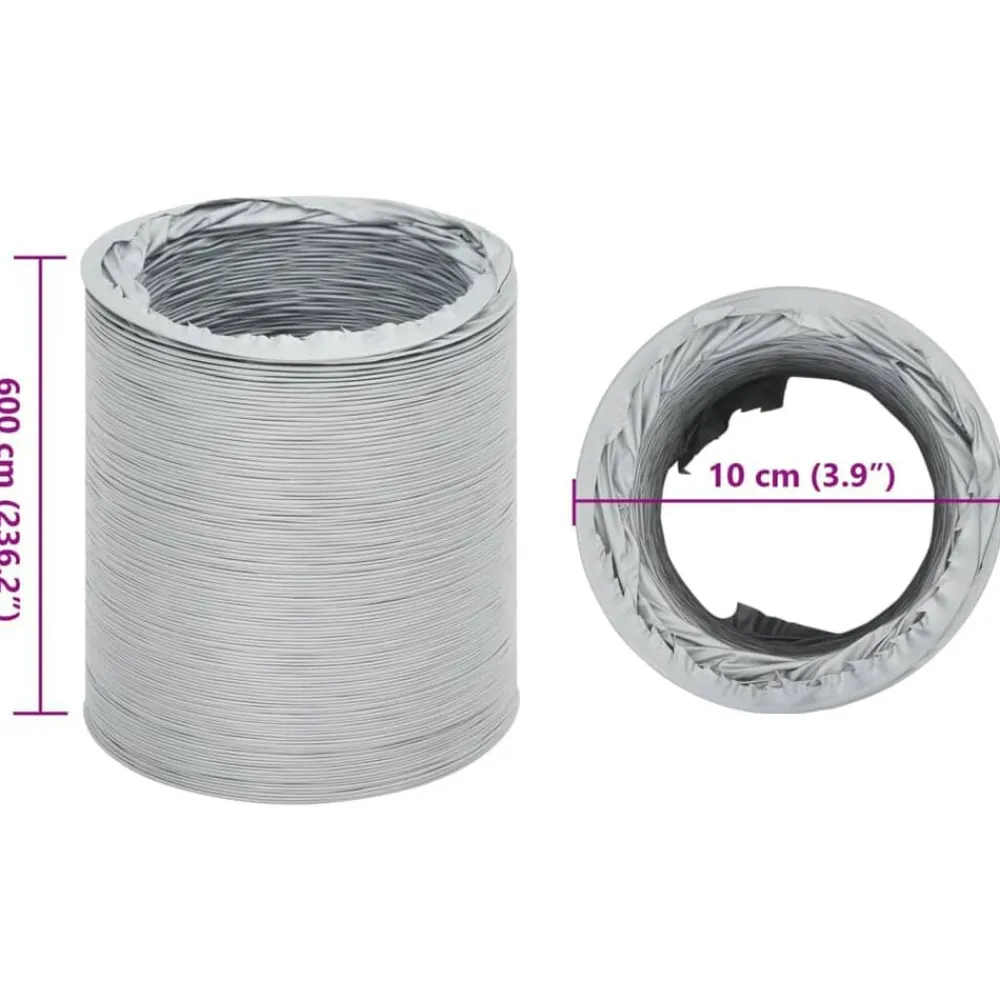 vidaXL Conducto de escape PVC 6 m Ø10 cm