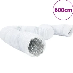 vidaXL Conducto de ventilación de aluminio y PVC 6 m Ø10 cm Clearance