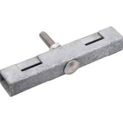 vidaXL Conector de enrejados en U para jardín 10 sets Plateado Outlet