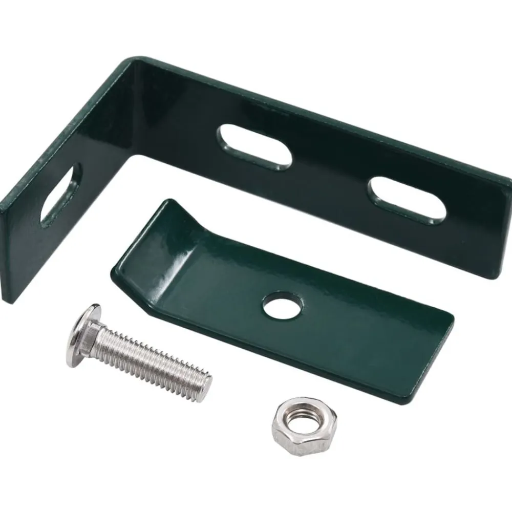 vidaXL Conector de esquina para pared 10 sets Verde Discount