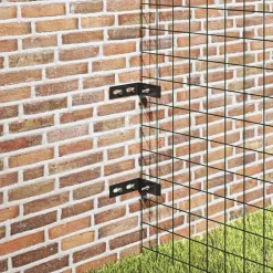 vidaXL Conector de esquina para pared 10 sets gris Antracita Sale