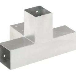 vidaXL Conector de postes en forma de X metal galvanizado 71x71 mm Discount