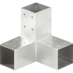 vidaXL Conectores de postes en forma de Y metal galvanizado 71x71 mm Clearance