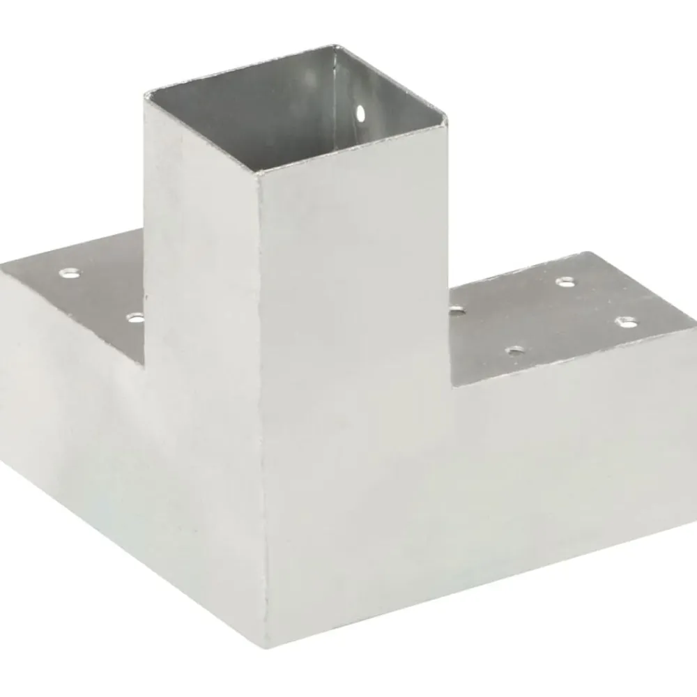 vidaXL Conectores de postes en forma de Y metal galvanizado 71x71 mm Clearance