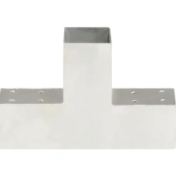 vidaXL Conectores de postes en forma de T metal galvanizados 71x71 mm Best