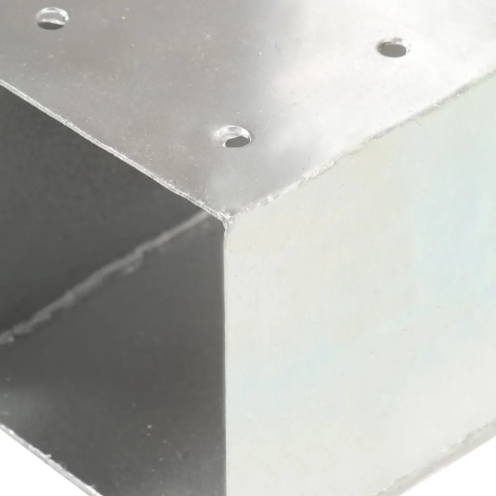 vidaXL Conectores de postes en forma de T metal galvanizados 71x71 mm Best