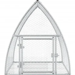 vidaXL Conejera acero galvanizado plateado 105x100x120 cm New
