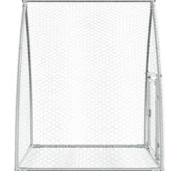 vidaXL Conejera acero galvanizado plateado 105x100x120 cm New
