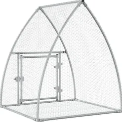 vidaXL Conejera acero galvanizado plateado 105x100x120 cm New