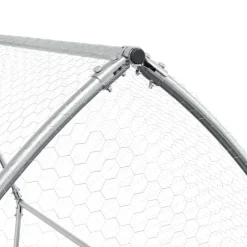 vidaXL Conejera acero galvanizado plateado 105x100x120 cm New
