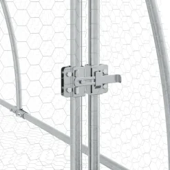 vidaXL Conejera acero galvanizado plateado 105x100x120 cm New