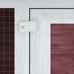 vidaXL Productos Para Mascotas-Conejera jaula de animales con doble piso de madera marrón