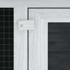vidaXL Productos Para Mascotas-Conejera jaula de animales con doble piso de madera