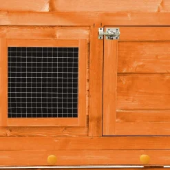 vidaXL Productos Para Mascotas-Conejera madera maciza de abeto 140x63x120 cm