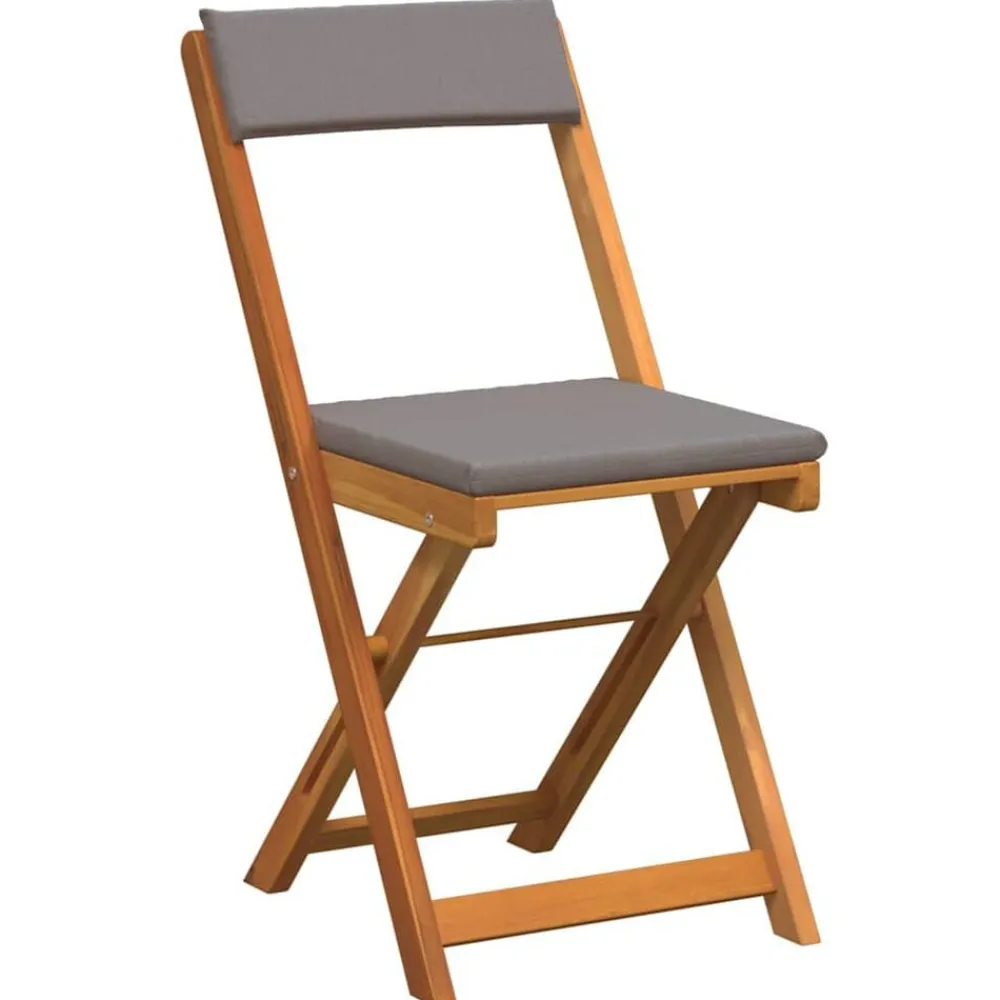 vidaXL Muebles De Jardín-Conjunto bistro 5 pcs Aceite Natural Madera de Acacia Sólida