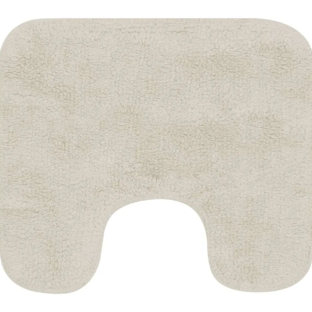 vidaXL Conjunto de alfombrillas de baño de tela 2 piezas Blanco New