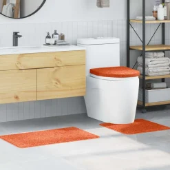 vidaXL Accesorios Para El Baño-Conjunto de alfombra de baño antideslizante 3 pcs PP