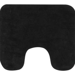 vidaXL Conjunto de alfombrillas de baño de tela 2 piezas Antracita Hot