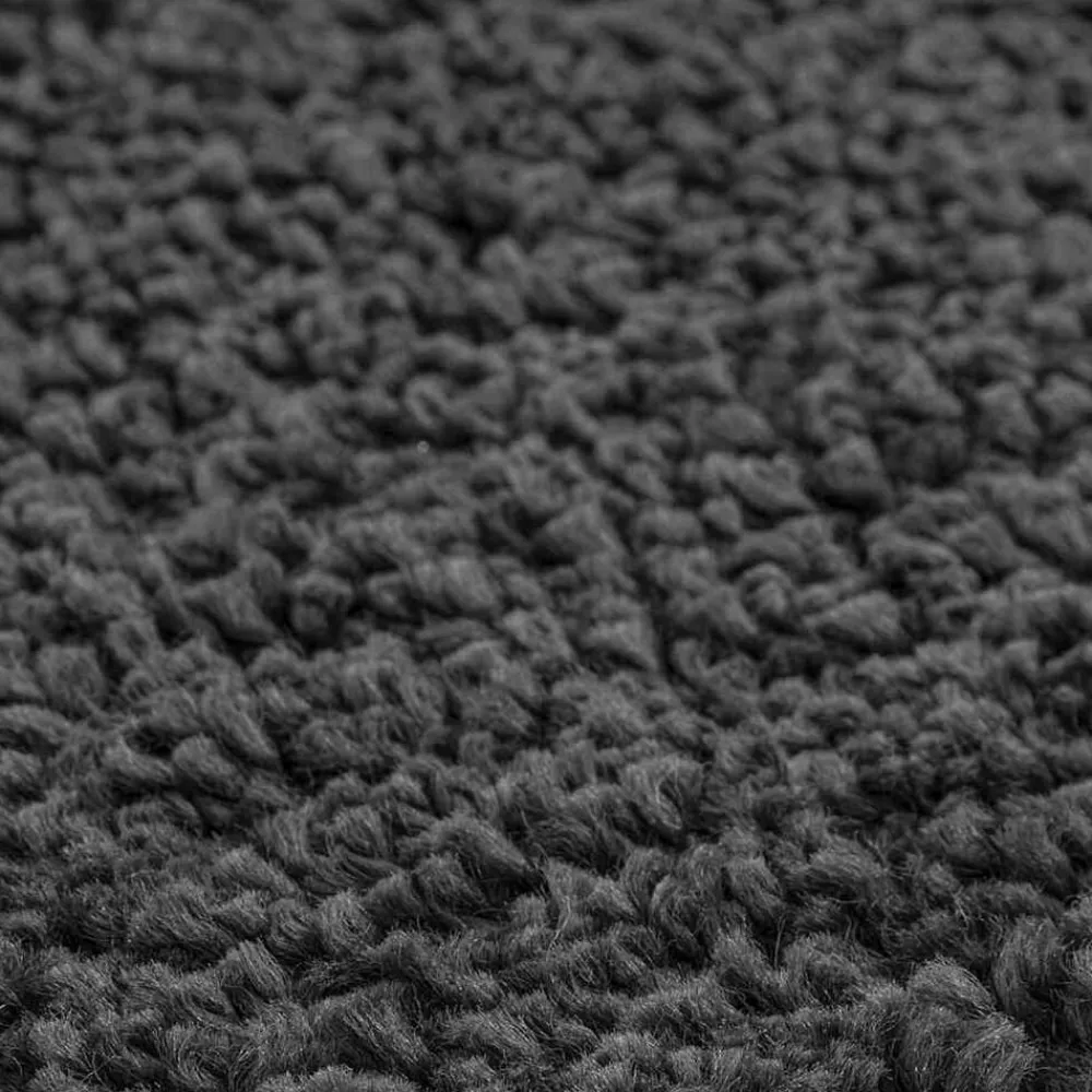 vidaXL Conjunto de alfombra de baño antideslizante 2 pcs Gris oscuro Outlet